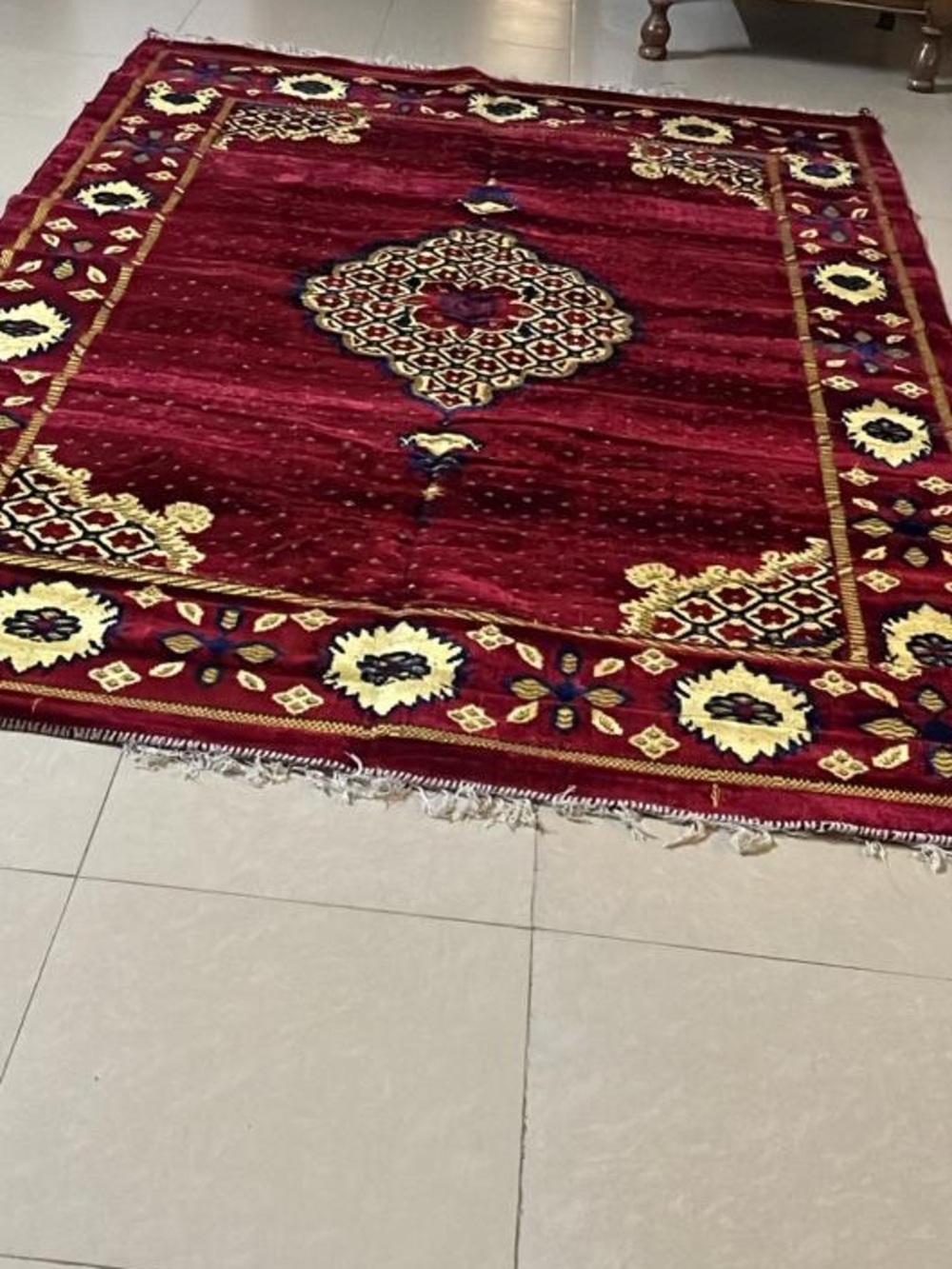 Available in october red velvet turkish carpet